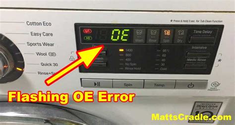 Overall, how satisfied were you with the usefulness of this information . . What does de1 mean on lg washer